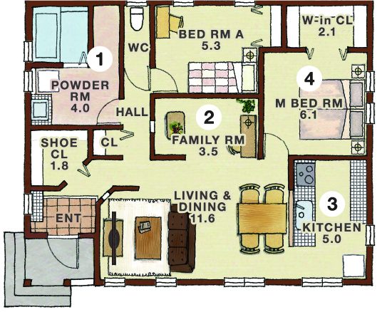 アメリカンスタイルの輸 住宅の平屋の特徴 どんな間取りがある 輸入住宅のインターデコハウス公式 北欧風 南欧風 アメリカン