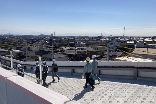 布袋駅複合公共施設工事視察のイメージ